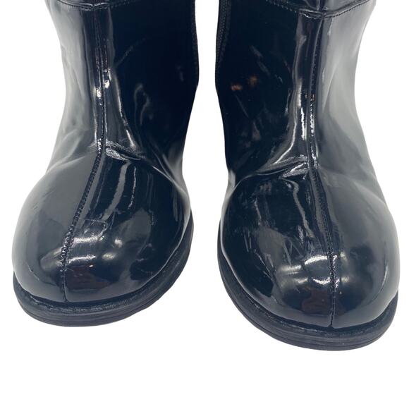 Stuart Weitzman Girls Fifty Fifty Classic Knee High Boot Size 5 Side Zip Patent - Picture 7 of 10